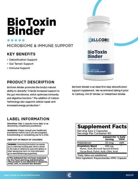 BioToxin Binder Quick Guide
