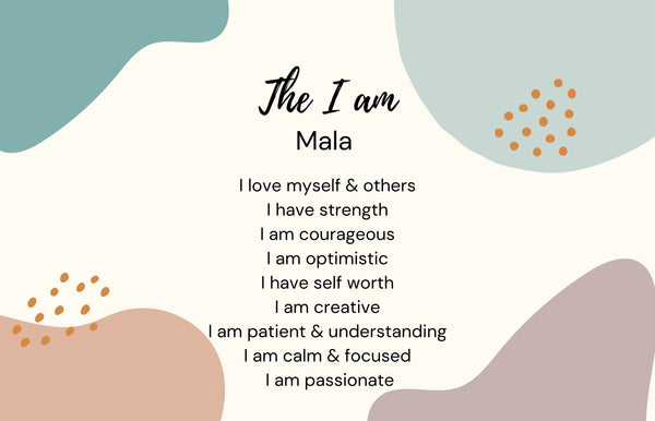 Mala Bead Necklace Kits - The "I Am" Mala