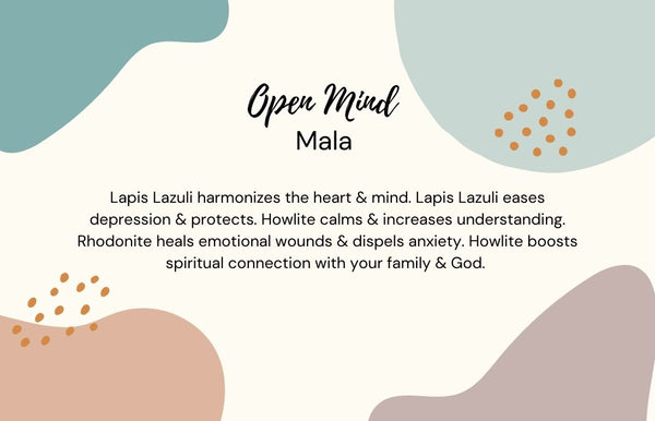 Mala Bead Necklace Kits - The "Open Mind" Mala